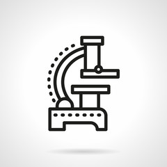 Microbiology tool simple line vector icon