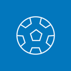 Soccer ball line icon.
