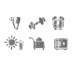 Travel symbols and Tourism signs vector illustration