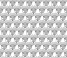 Fototapeta premium white abstract background made of 3d hexagonal shapes (seamless)