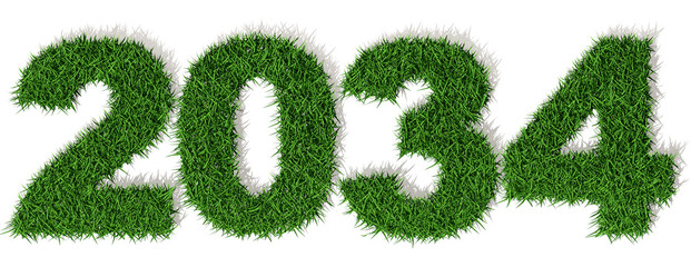 2034 anno 3d, prato erba verde, duemilatrentaquattro