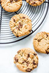 vintage milk bottle and homemade cookies