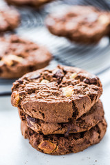 vintage milk bottle and homemade cookies