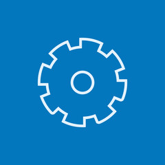 Gear line icon.