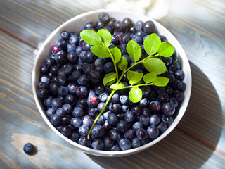 fresh blueberries