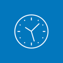 Wall clock line icon.