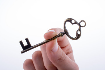 key in hand