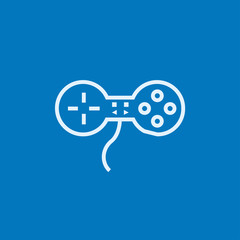 Joystick line icon.