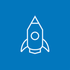 Rocket line icon.