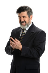 Businessman Using Cellphone