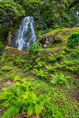 Famous cascade at Sao Miguel Island,Azores,Portugal