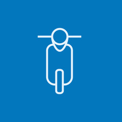 Scooter line icon.
