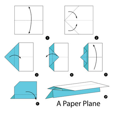 Step by step instructions how to make origami A Plane.
