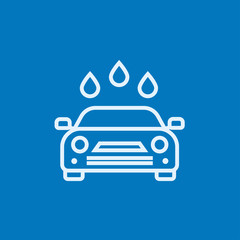 Car wash line icon.