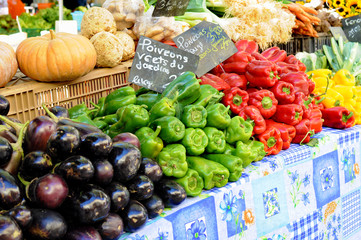 Vegetables in farmer's market