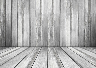 Empty vintage wooden room background