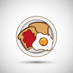 Breakfast icon design, Vector illustration