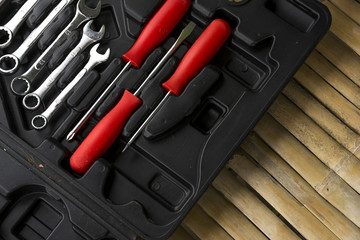 Fototapeta premium Tools on the wood