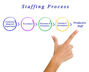 Diagram of staffing process