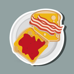 Breakfast icon design, Vector illustration