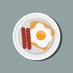 Breakfast icon design, Vector illustration