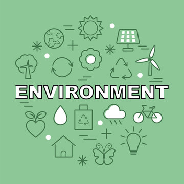 environment minimal outline icons