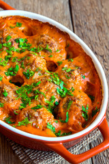 Meatballs with tomato sauce