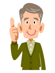 要点を解説する年配の男性
