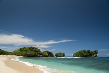 Watu Karung lagoon, Pacitan, Java, Indonesia