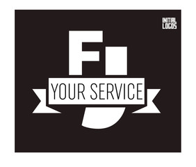 FJ Initial Logo for your startup venture