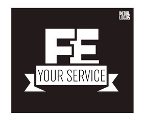 FE Initial Logo for your startup venture