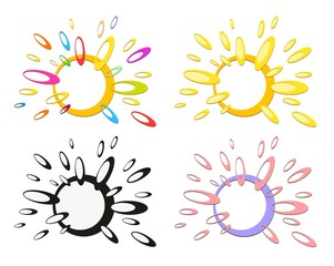 Logo of abstract sun.