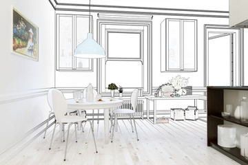 Küchenkonzept im Altbau (Planung)