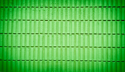 green color of brick wall for texture or background
