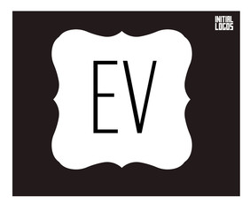 EV, Initial Logo for your startup venture