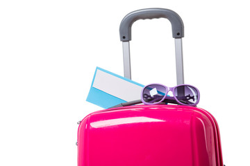 Suitcase with things.