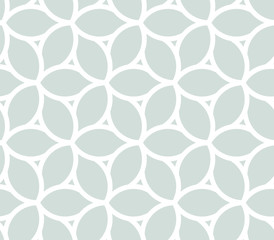 Seamless vector light blue and white ornament. Modern geometric pattern with repeating elements