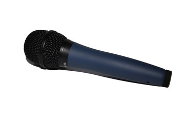 Mikrofon bezprzewodowy na białym tle