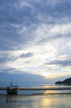 Fishing Boat on the sunset