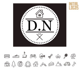 DN Initial Logo for your startup venture