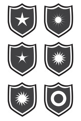 Shield icon on a white background
