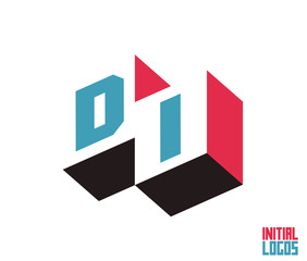 DI Initial Logo for your startup venture