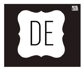 DE Initial Logo for your startup venture