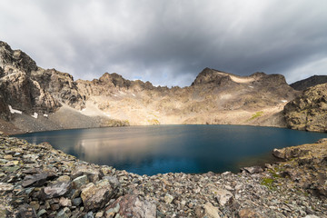 Lake on a plateau on Kackar Mountains in the Black Sea Region, Turkey