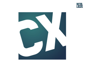 Obraz premium CX Initial Logo for your startup venture