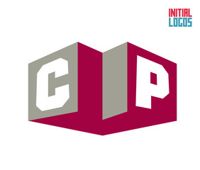 Fototapeta premium CP Initial Logo for your startup venture