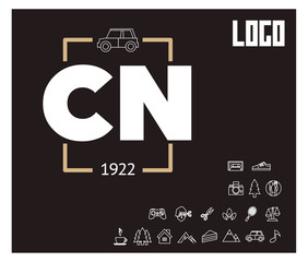 CN Initial Logo for your startup venture