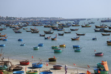 Fischerboote in Mui Ne