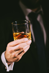A glass of whisky