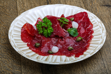 Beef carpaccio